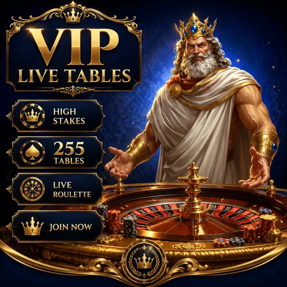 The Sovereign comanda i Tavoli VIP Live alla roulette ad alte puntate in una sala da gioco reale